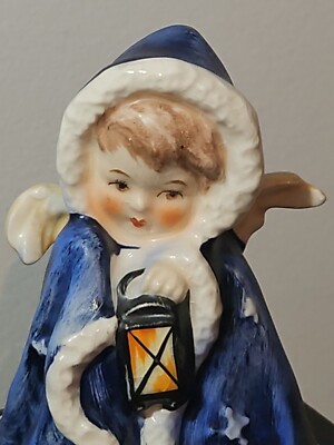 Vintage Goebel Hummel Angel With Lantern Porcelain Figurine