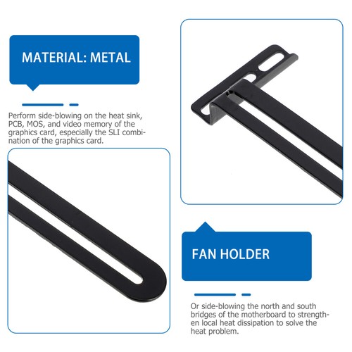 Cooling Fan Holder Vertical Cooling Bracket DIY Computer Accessory - Afbeelding 4 van 12