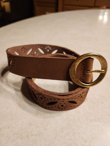 LUCKY BRAND Full Grain Leather Boho Belt with original price tag - Picture 1 of 6