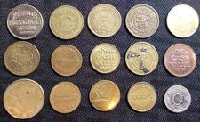 Tokens Assortment -Various Themes-Types-LOT of 15 interesting Tokens- see pics