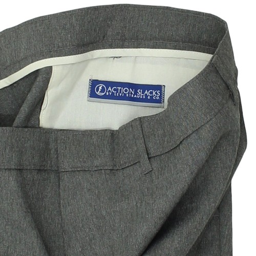 Pantalones de traje Levi's grises de acción para hombre | Diseñador vintage de alta gama de colección - Imagen 2 de 2