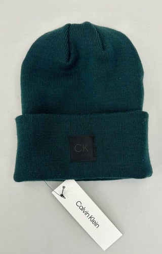 Gorro de punto Calvin Klein con puño verde nuevo - Imagen 2 de 5