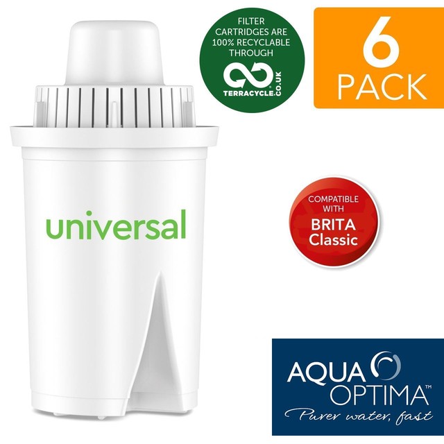 6 Aqua Optima Universal fits BRITA Classic Water Refill Replace Filter Cartridge eBay