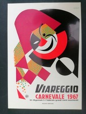 BELLA CARTOLINA  VIAREGGIO CARNEVALE  UBERTO BONETTI 1967