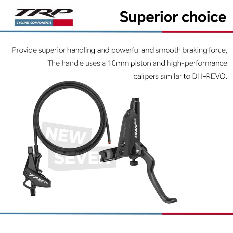 TRP TRAIL EVO HD-M843 4 Piston Hydraulic Disc Brake Set Front & Rear-Pair 203mm - Image 2 of 4