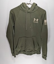 Mens Under Armour Freedom USA Flag Long Sleeve Pullover Hoodie Sweatshirt Size S