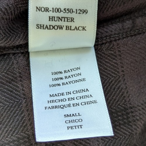 Rails Hunter Plaid Shirt in Shadow Black Women's S Button Down Long Sleeve NWT - Picture 12 of 13
