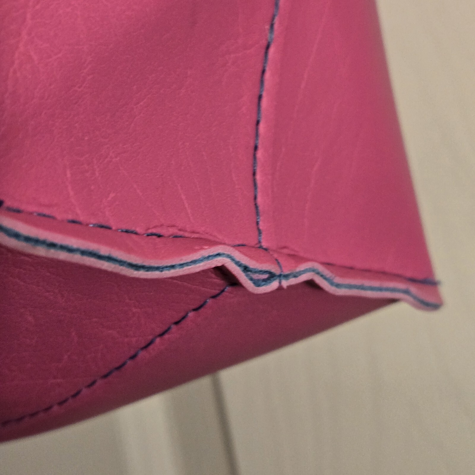 Juicy Couture Large Shopper Pink Tote Bag Purse Blue Terquise Velvet Lining 19 W image 6