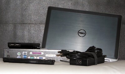 Dell Laptop 13.3'' i7,  525GB SSD, Batteries, Docking Station, DVD, and More