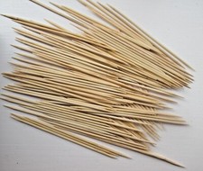 200 Extra Long 10cms Jena Eco Friendly Wooden Cocktail Sticks Biodegrable Bamboo