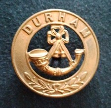 Durham Light Infantry Helmet Plate Centre & Glengarry Badge Victorian 4 Lugs 
