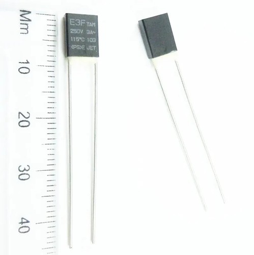 new 5 Pcs Aupo Thermal Fuse Cutoff TF 125℃ 250V 2A A3-F NEW