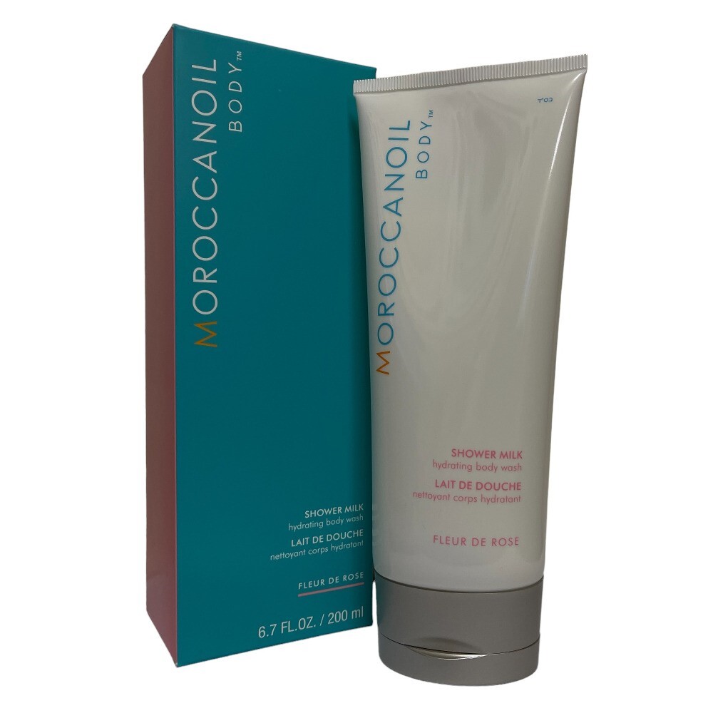 Moroccanoil Shower Milk Body Wash Fleur De Rose 200ml - Image 3