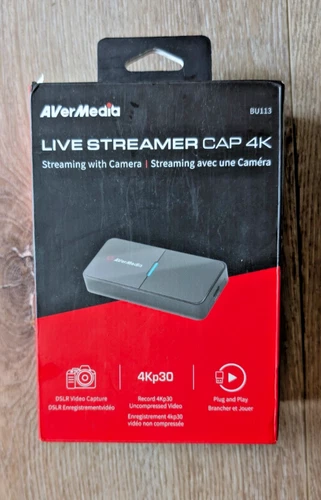 AVerMedia BU113 Live Streamer Cap 4K HDMI DSLR Video Capture Card Open