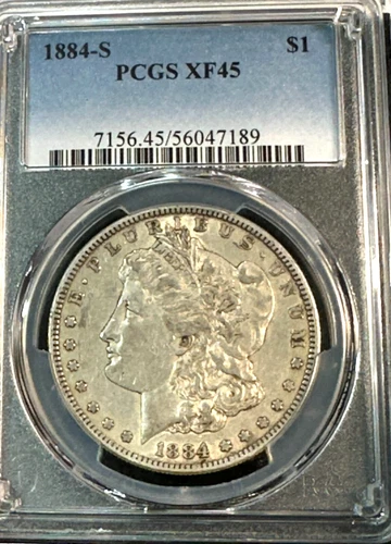 1884-S Morgan Dollar PCGS XF45 Beauty, New Slab, Best Price on Ebay* CHRC