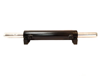 Dual ended hydraulic ram 2.5'' X 1.5'' X 8'' cylinder orbital valve steering steer