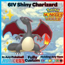 CHARIZARD Shiny 6IV ✨ Battle Ready VGC 23 Pokemon SCARLET and VIOLET Fast