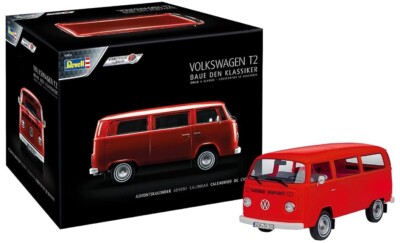 Revell 01034 - VW T2 Bus Adventskalender Easy-Click Modellbausatz 1:24      NEU