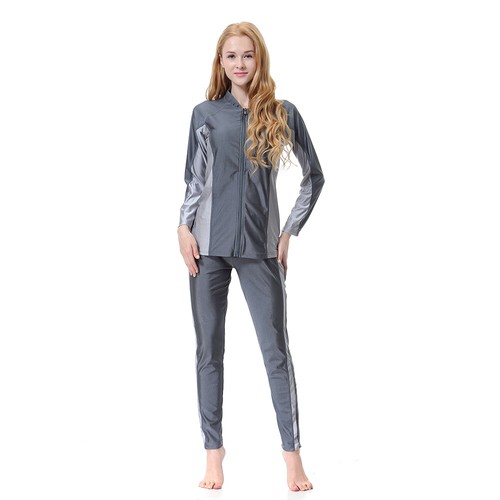 Muslim Women Full Cover Swimwear Modest Burkini Islamic Bathing Summer Beachwear - Picture 17 of 42