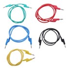 Silicone 1M 4mm Banana Plug Test Cable Lead for Multimeter Crocodile Clip