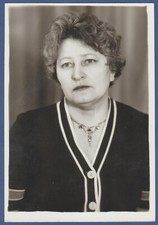 Portrait of a Pretty Girl, Beautiful Woman Soviet Vintage Photo USSR