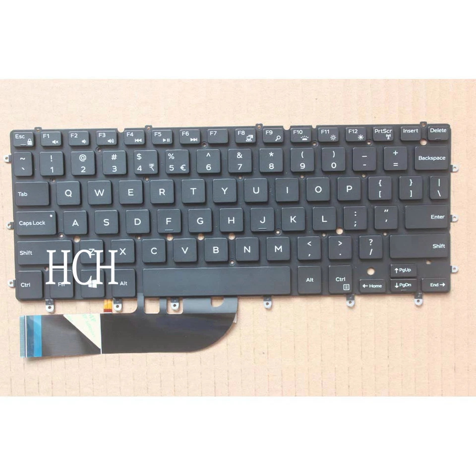 Nuevo para teclado Dell XPS 13 9343 13 9350 9360 EE. UU. retroiluminado 0DKDXH NSK-LS0BW Foto 2 de 4