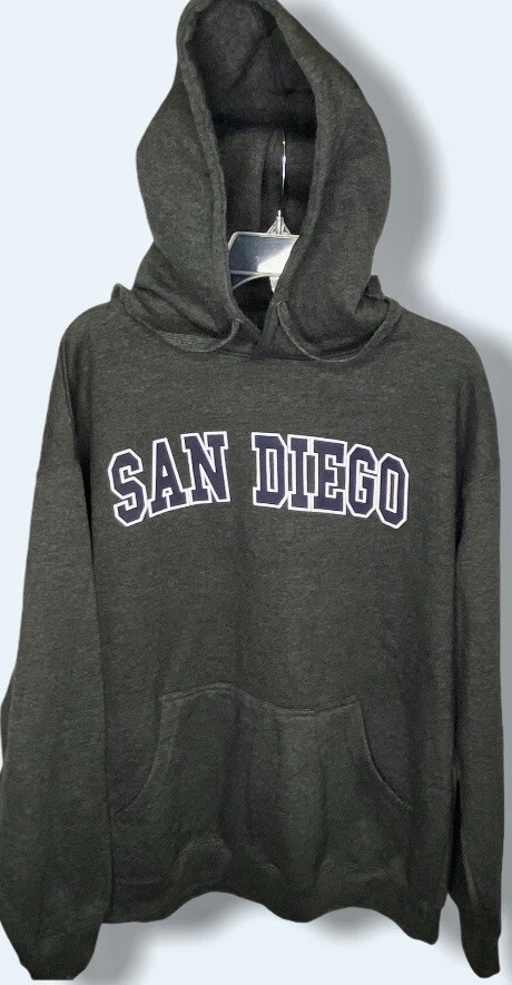 VETEMENTS Felpa con cappuccio MJ Apparel donna San Diego XL grigio scuro blu navy bianca