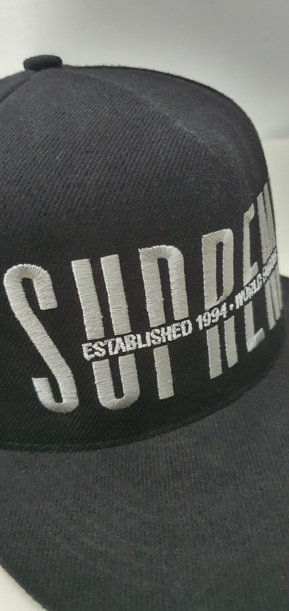 FW17 Supreme Global black 5-panel hat cap big logo | eBay