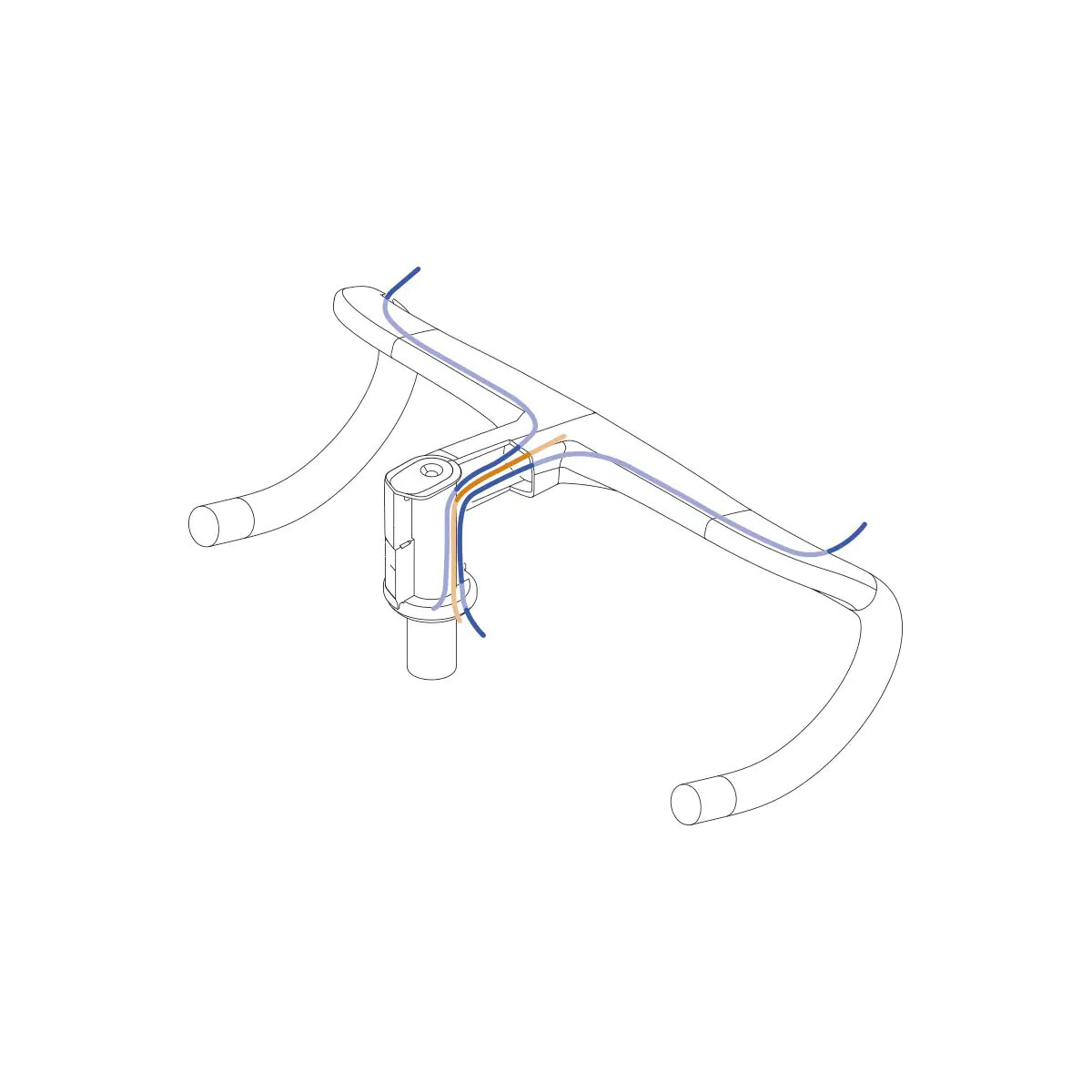 DEDA Alanera road bicycle integrated carbon handlebar stem 100 x