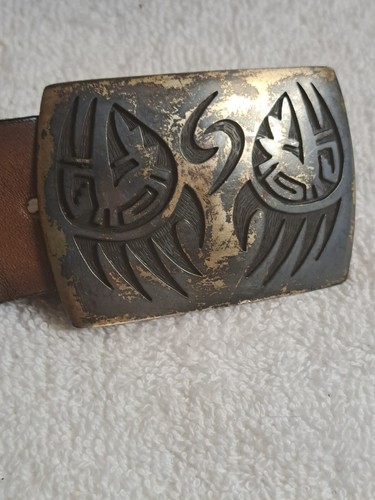 sterling silver bear claw belt buckle - Picture 2 of 12