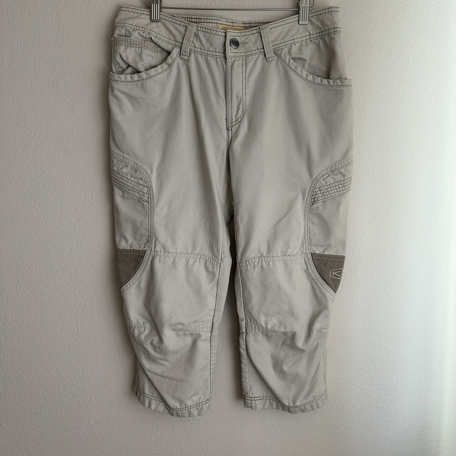 Pantaloni ibridi Keen donna 32x21 5 Newport beige Capris escursionismo crop cargo