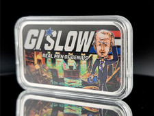 1 oz .999 Silver Colorized Bar G.I. Slow 87.60 per troy oz