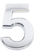 Numbers 5 Self-Adhesive 3.9 Inch Address Number Stickers Door House