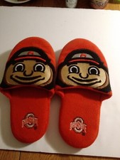 Ohio State Buckeyes Brutus Child's Kid's Slip On Slippers Size 3-4