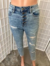 Women's Cello 3 Distressed High Rise Skinny Ankle Jeans