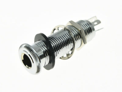 Qualität Stereo Kupfer Gitarre Bass Barrel Jack Zylinder Input / Output Jacks