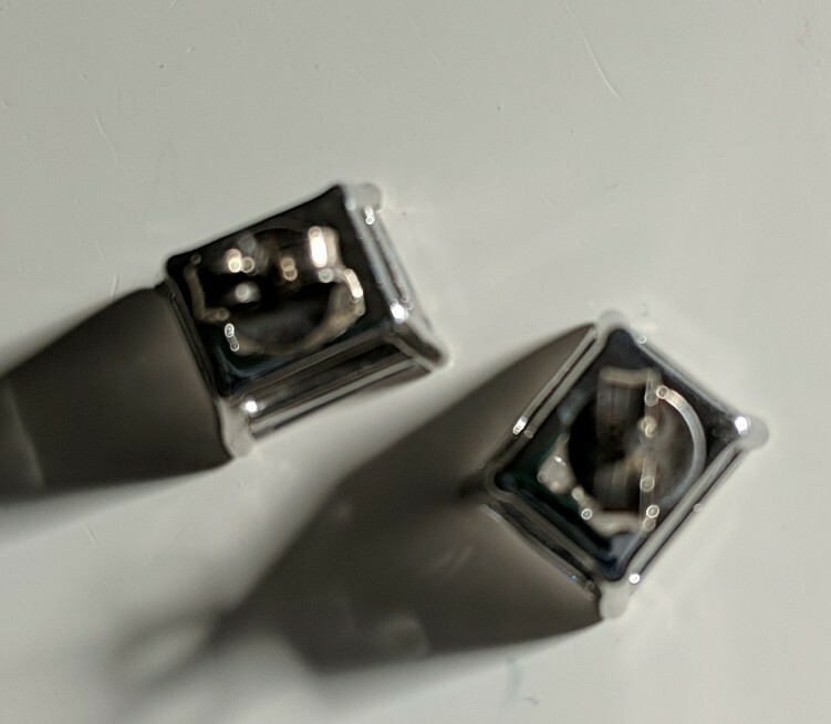 Exquisite Extra Large Square Stud Earrings Beauti… - image 4