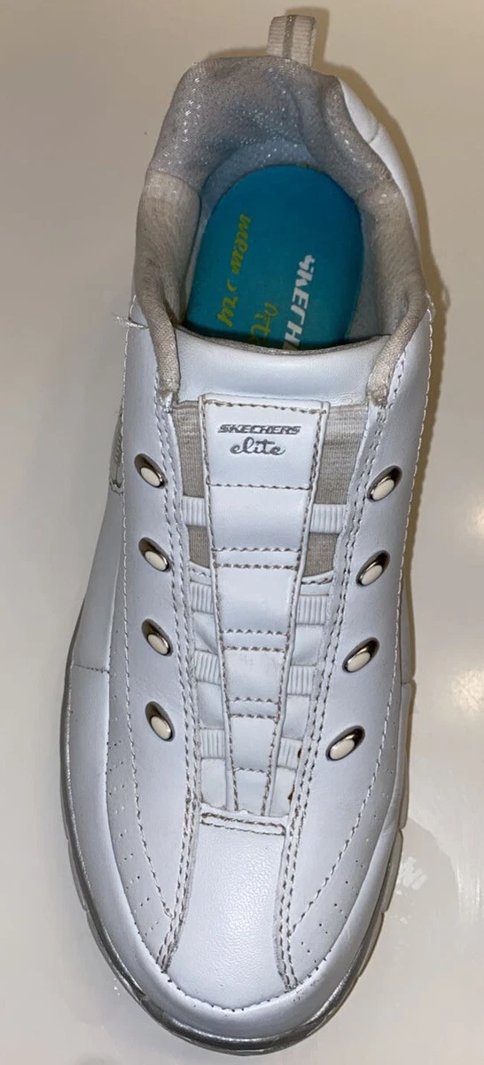 Skechers elite shop memory foam white