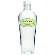 8 oz Fractionated Coconut Oil Pure & Organic Beauty Product *Free Shipping*