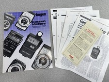Vintage Bogen Gossen Meters Catalog Advertising Brochure Product Specs