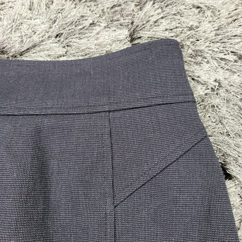 Banana Republic A-Line Skirt Women's 8 Black Cotton Rayon Stretch Formal Slit - Picture 3 of 15