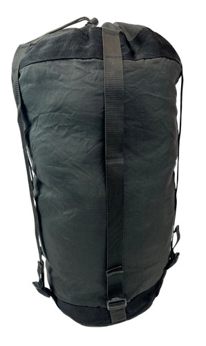 Black US Nylon 6-Strap Compression Stuff Sack – Used Need Repair *mocinc.1982*