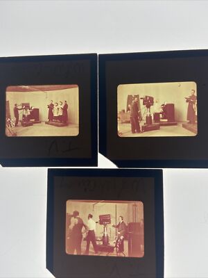 3 WLW TV Station Cincinnati OH 35mm Kodak Blue Border Slides Cameras Lot of 3