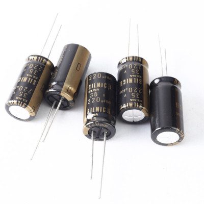 JAPAN 4PCS Elna Rfs silmic II 220uf 35V 220mfd audio Capacitor New diy HiFi