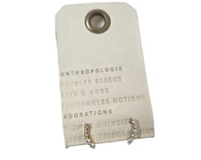 Anthropologie Women's Crawler Crystal Simple Stud Earrings Gold Plated NWT