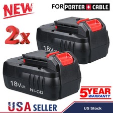 2Pack 18V NiCD Replacement Battery for Porter Cable PC18B 18-Volt Cordless Tools