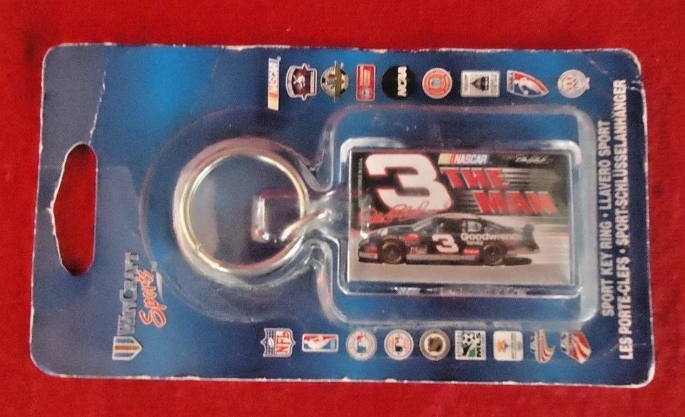 Vintage NASCAR Dale Earnhardt "THE MAN" Acrylic Key Chain Offically Licensed NEW - Image 2 of 3