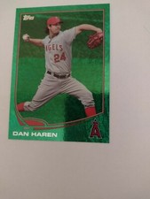 2013 Topps Green Sparkle Dan Haren Angles
