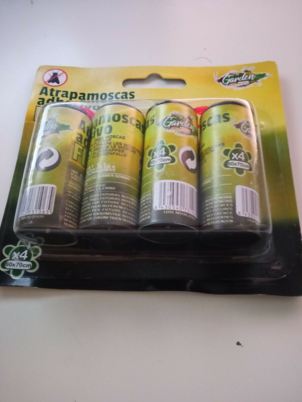 4 CINTAS ATRAPA MOSCAS INSECTOS Sin veneno solución definitiva MOSQUITOS