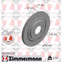 2X Zimmermann Bremsscheibe 320.3825.20